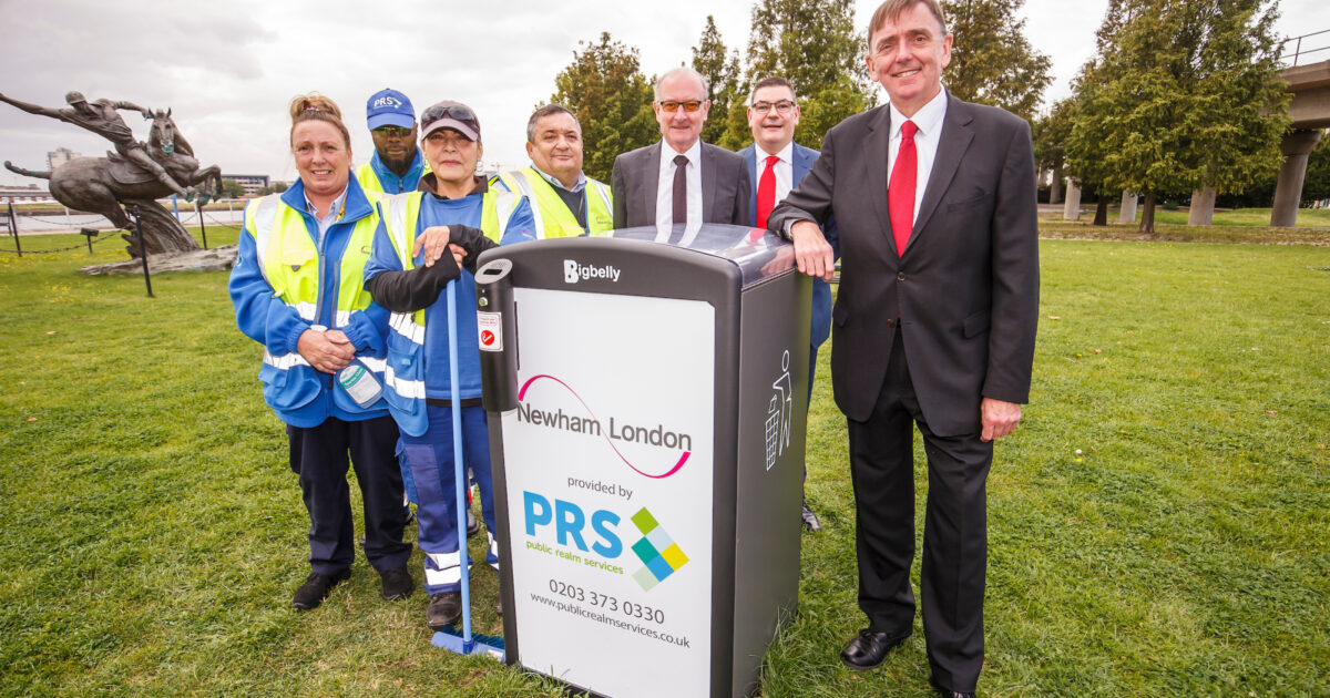 WMW Bigbelly Solar Smart Bins Crushing it in Newham, London